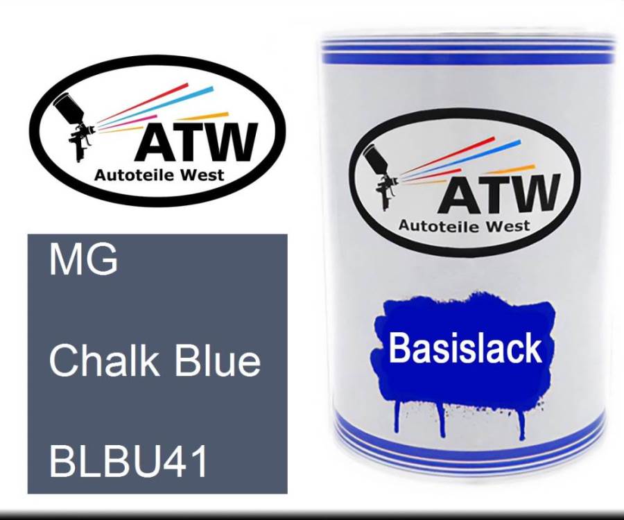 MG, Chalk Blue, BLBU41: 500ml Lackdose, von ATW Autoteile West.